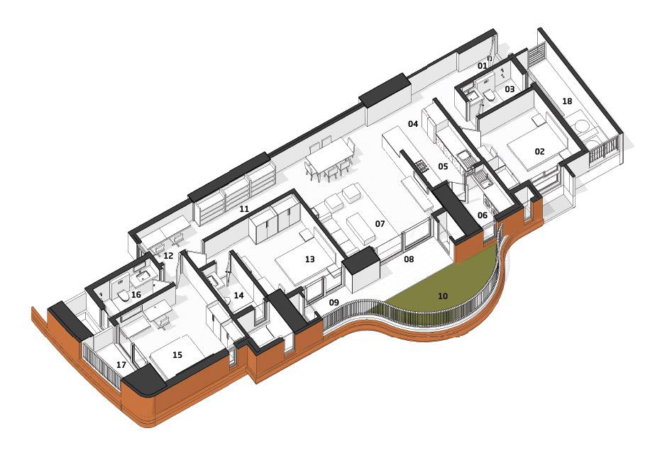 DOWN BY THE WATER by-TE Floor plan